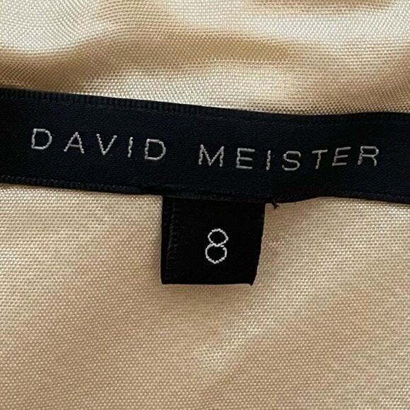 DAVID MEISTER Womens Strapless Embellished Evening Cocktail Mini Dress Size 8 - Picture 8 of 11